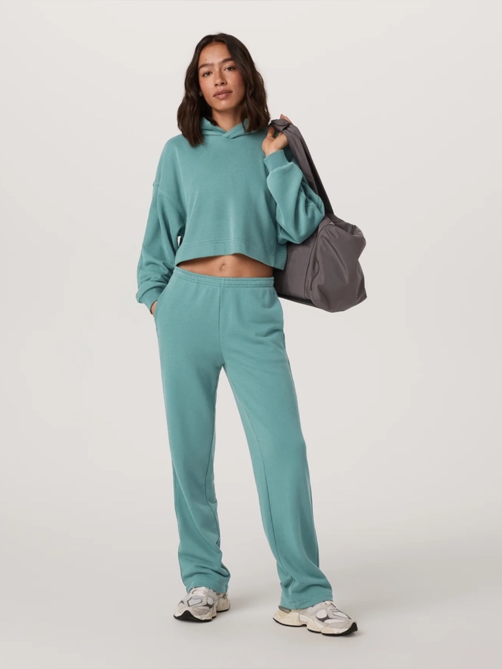 Vuori Teal Straight-Leg Track Pants